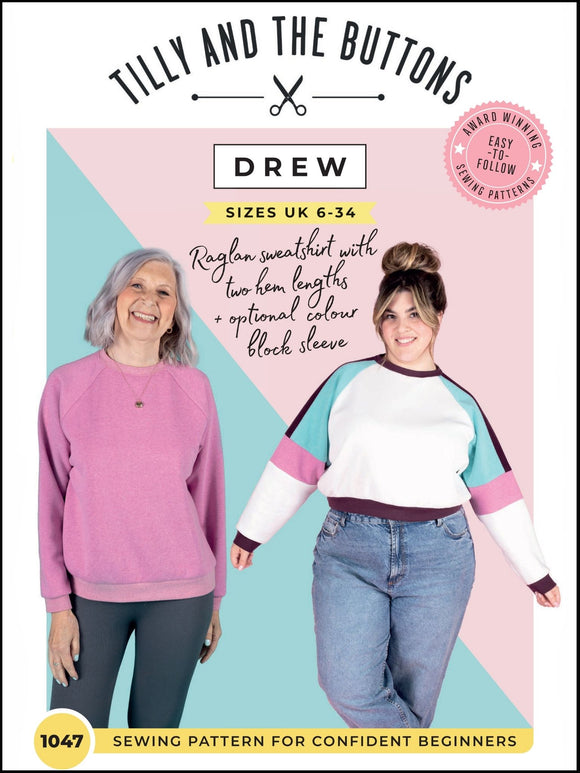 Tilly & The Buttons Drew Sweatshirt Pattern