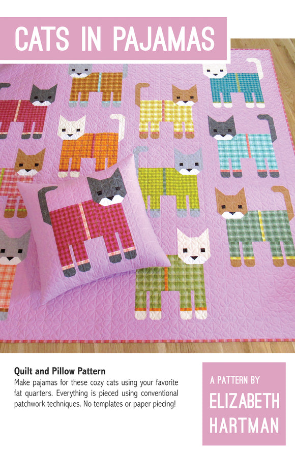 Elizabeth Hartman Cats in Pyjamas Quilt Pattern