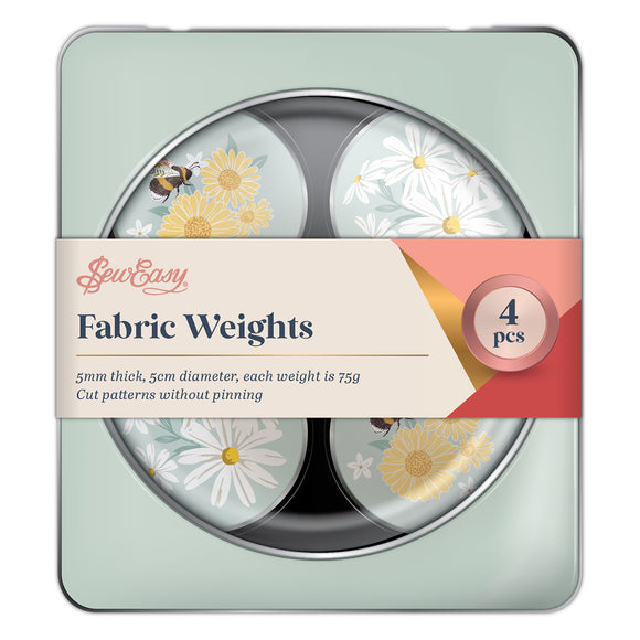 Pattern Weights - Daisy (Pack of 4 in Decorative Tin)