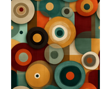 Needlecord (100% Cotton) Bauhaus Orbit Teal