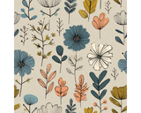 Needlecord (100% Cotton) Wildflower Scatter