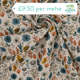 Needlecord (100% Cotton) Wildflower Scatter