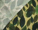 Viscose Sateen Luxurious Leaves