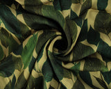 Viscose Sateen Luxurious Leaves