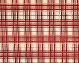 Tartan Christmas Metallic & Reds on Cream (100% Cotton)