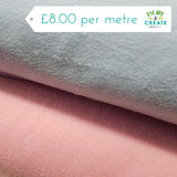 Fleece (Polar) in Plain Baby Pink