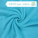 Fleece (Polar) in Plain Turquoise