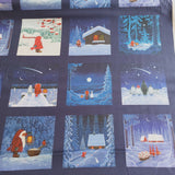 Panel (Christmas) Forest Friends 5" squares by Lewis & Irene (26)