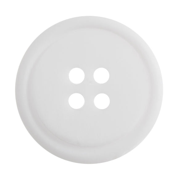 Button 20mm Round, Ombre Rimmed in White