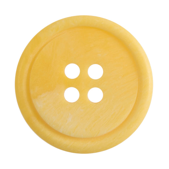 Button 20mm Round, Ombre Rimmed in Yellow
