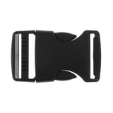 Buckle (Strap) 25mm in Black Plastic