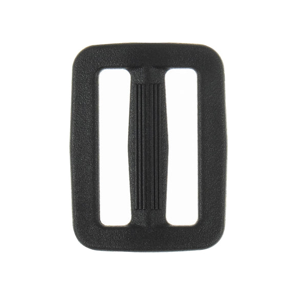Buckle (Strap Slider) 25mm in Black Plastic