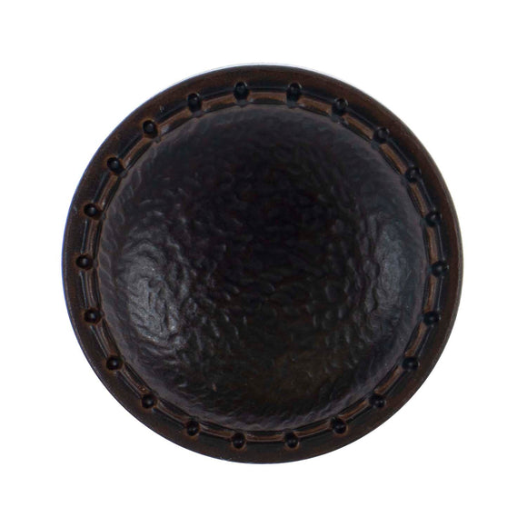 Button 15mm Round Shank in Dark Brown Imitation Leather