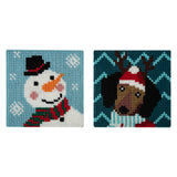 Cross Stitch Kit - Dog & Snowman (Counted)
