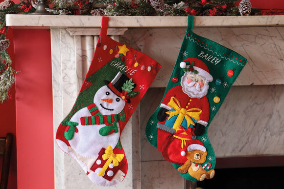 Felt Sewing Kit - Christmas Stocking - Snowman