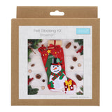 Felt Sewing Kit - Christmas Stocking - Snowman