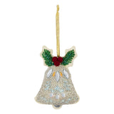 Felt Sewing Kit - Sparkly Beaded Bell - Christmas Tree Decoration