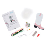 Felt Sewing Kit - Sequin Cowboy Boot - Christmas Tree Decoration