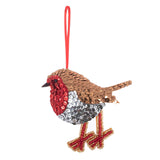 Felt Sewing Kit - Sparkly Robin - Christmas Tree Decoration
