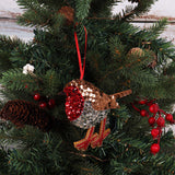 Felt Sewing Kit - Sparkly Robin - Christmas Tree Decoration