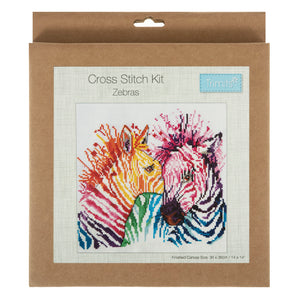 Cross Stitch Kit - Zebras