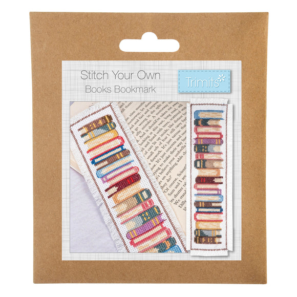 Cross Stitch Kit - Bookmark - Books