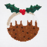 Cross Stitch Kit - Mini - Christmas Pudding