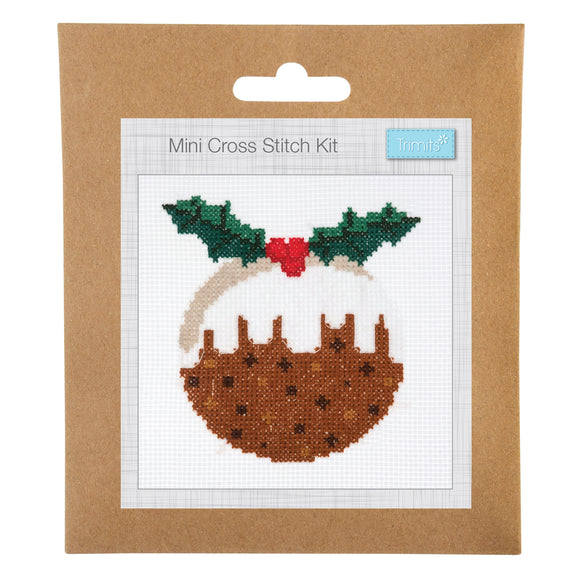 Cross Stitch Kit - Mini - Christmas Pudding