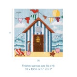 Cross Stitch Kit - Mini - Beach Hut