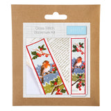 Cross Stitch Kit - Bookmark - Christmas Robin