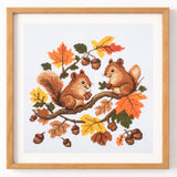 Cross Stitch Kit (Counted) - Squirrels
