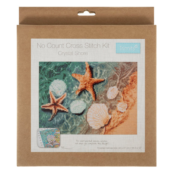 Cross Stitch Kit - Crystal Shore (Printed, No Count)