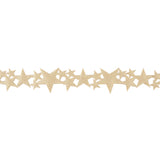 Ribbon 30mm Stars Metallic Soft Gold