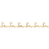 Ribbon 30mm Reindeers Metallic Gold