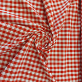 Gingham 1/3" 100% Yarn Dyed Cotton in Red (144cm wide)