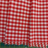 Gingham 1/3" 100% Yarn Dyed Cotton in Red (144cm wide)