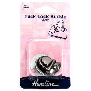 Buckle (Tuck Lock) 31mm Nickel Black