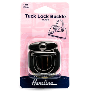 Buckle (Tuck Lock) 47mm Nickel Black