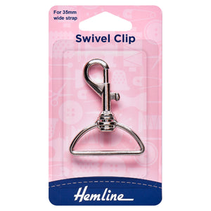 Swivel Clip 35mm Nickel by Hemline