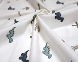 Jersey Dinosaurs on Cream (Cotton)