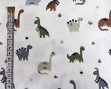 Jersey Dinosaurs on Cream (Cotton)