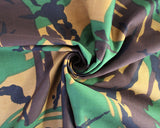 Drill (Polycotton) in Camouflage Greens/Browns