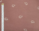 Jersey Elephants on Brown (Cotton)