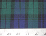 REMNANT Tartan Blackwatch (Poly/Viscose) 140cm wide x 195cm  length