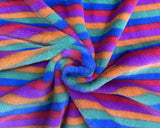 Fleece (Plush) in Rainbow Stripe