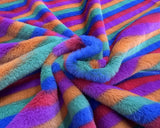 Fleece (Plush) in Rainbow Stripe