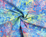 Cotton Batik Flowers Multi