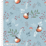 Craft Cotton Co Little Red Robin Bird & Berries