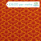 Anna Maria Textiles Indelible Coneflower Tangerine