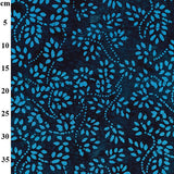 Cotton Batik Swirls Blue by John Louden